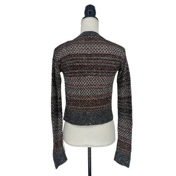 Missoni Mesh Knit Sequin Short Cardigan in Multi - Picture 14 of 15
